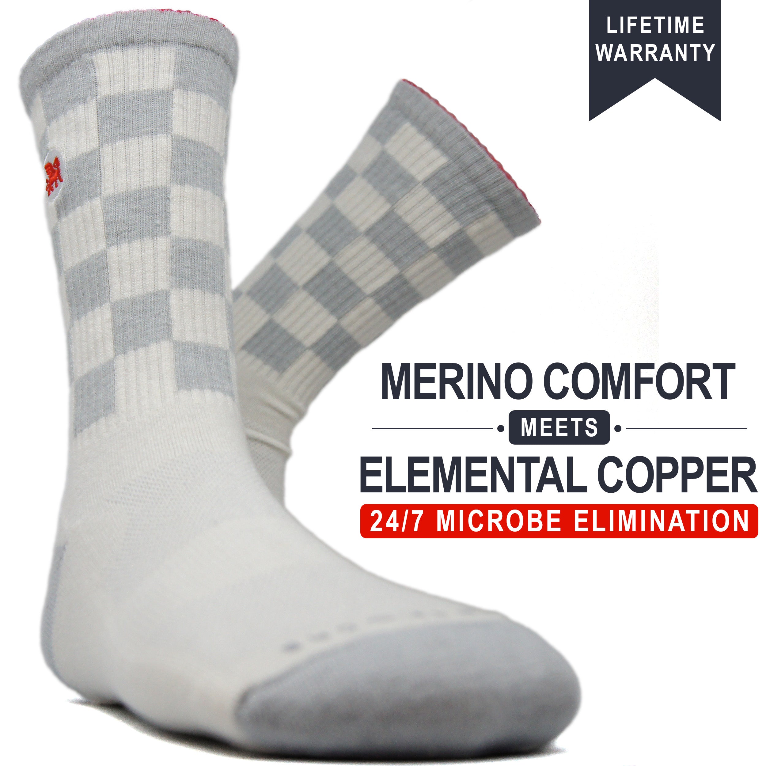 Checkmate | Copper + Merino Wool Socks for Fresher Feet