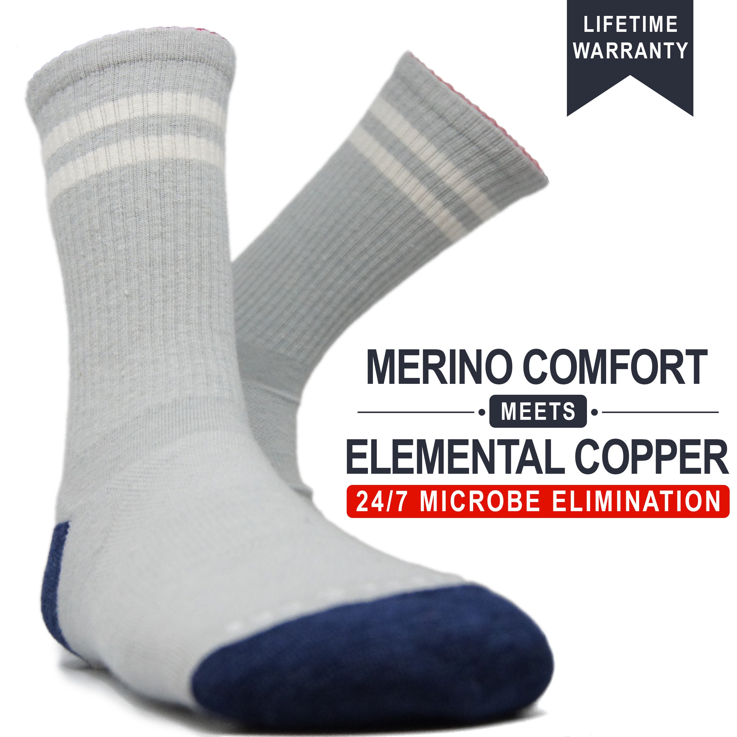 Ivy League | Copper + Merino Wool Socks for Fresher Feet