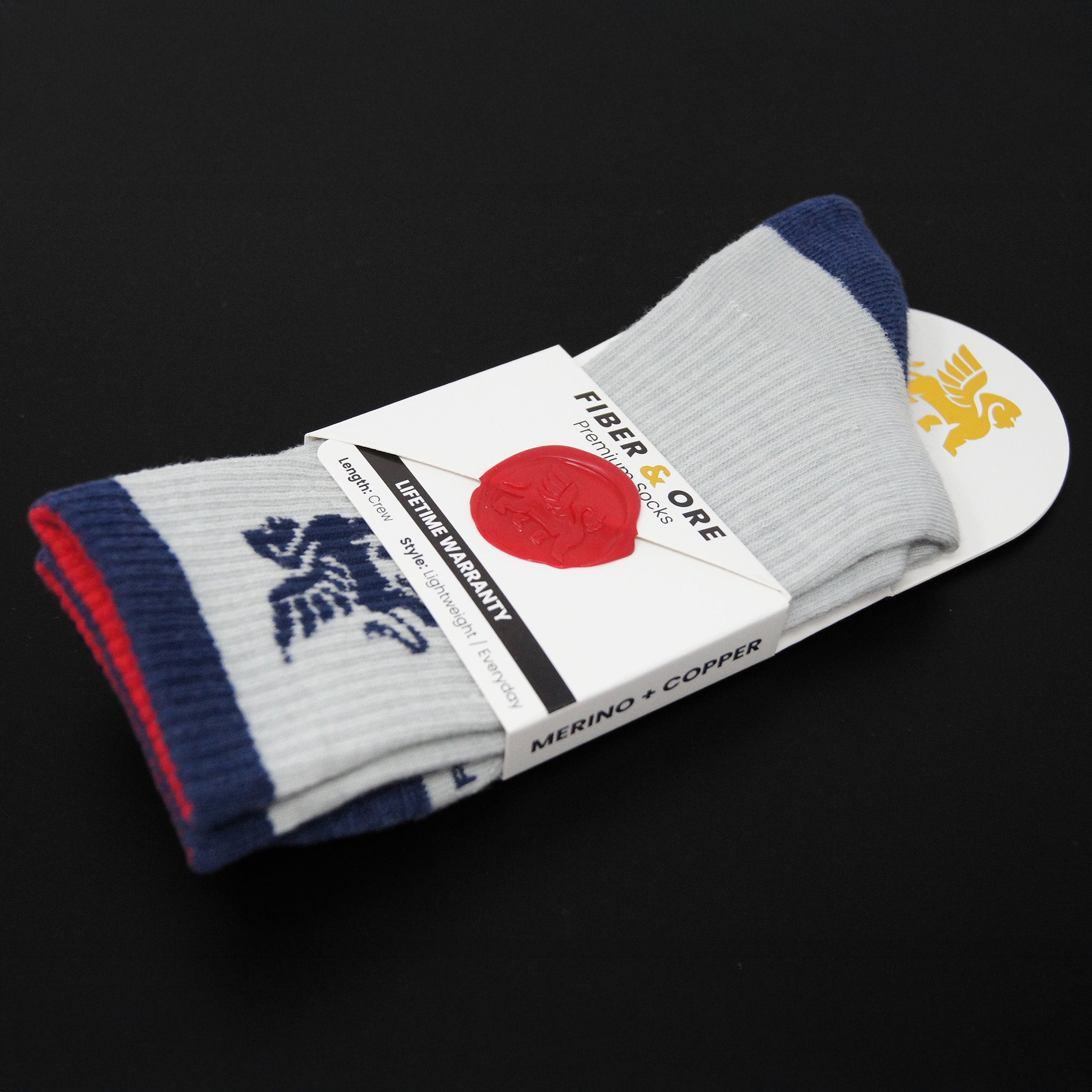 Lion Crest | Copper + Merino Wool Socks for Fresher Feet