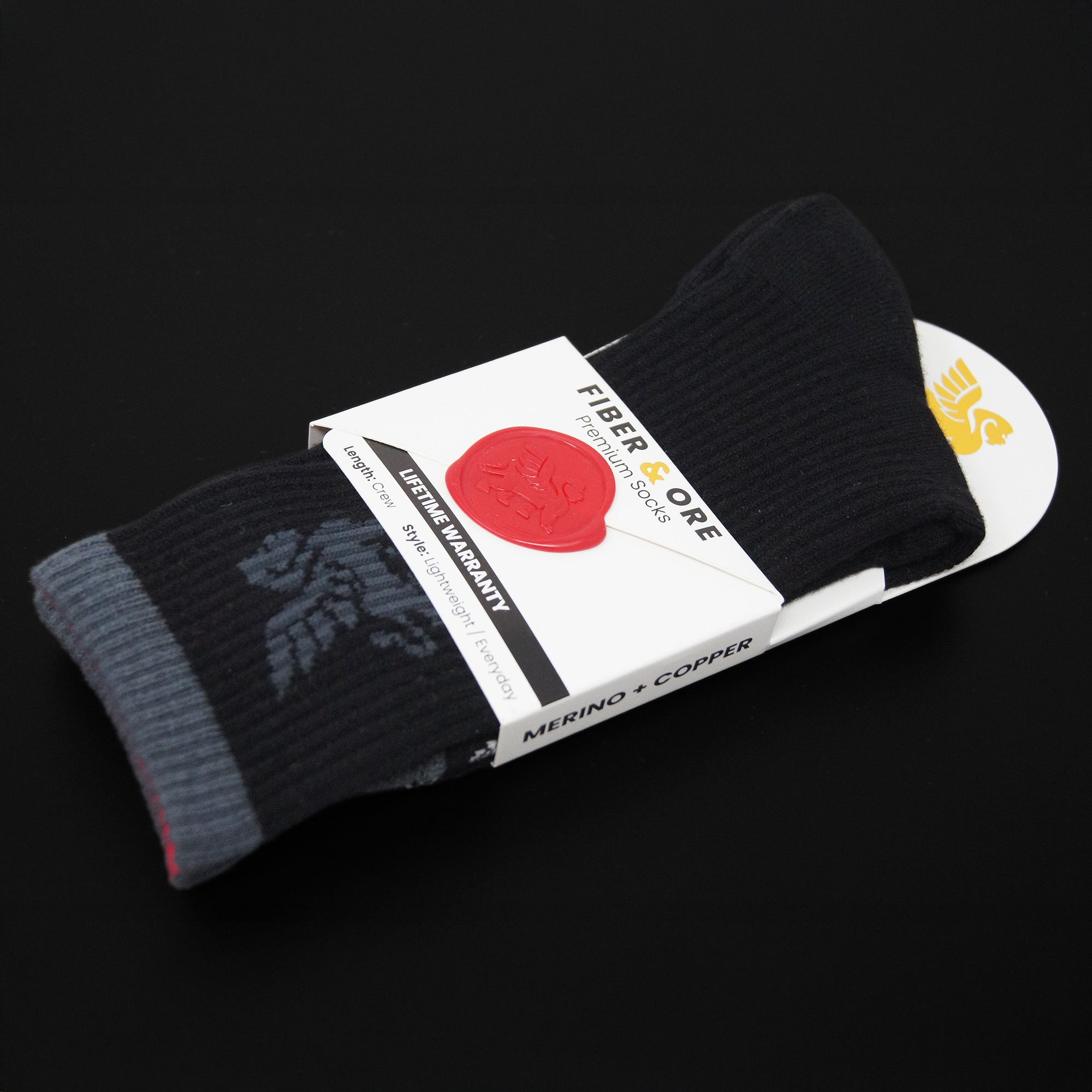 Night Warden | Copper + Merino Wool Moisture-Wicking Socks