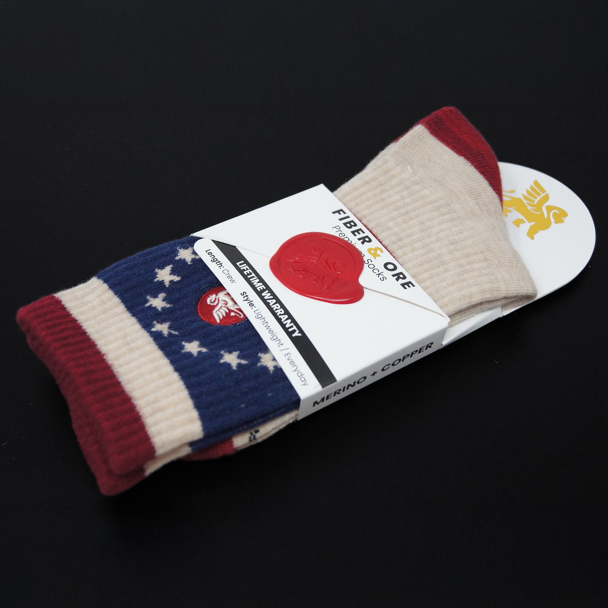 Stars & Stripes | Copper + Merino Wool Socks for Fresher Feet