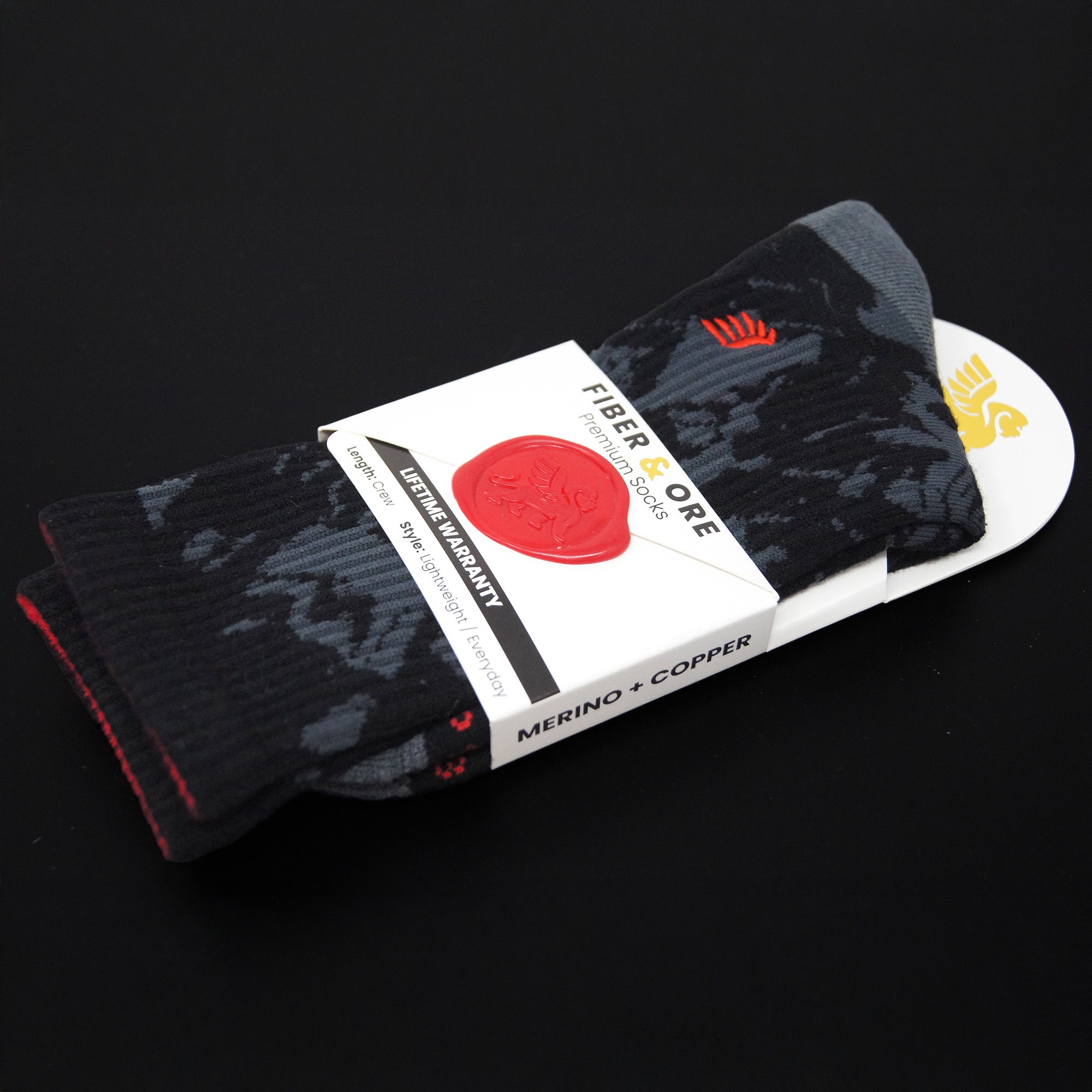 Stealth Camo | Copper + Merino Wool Socks for Fresher Feet