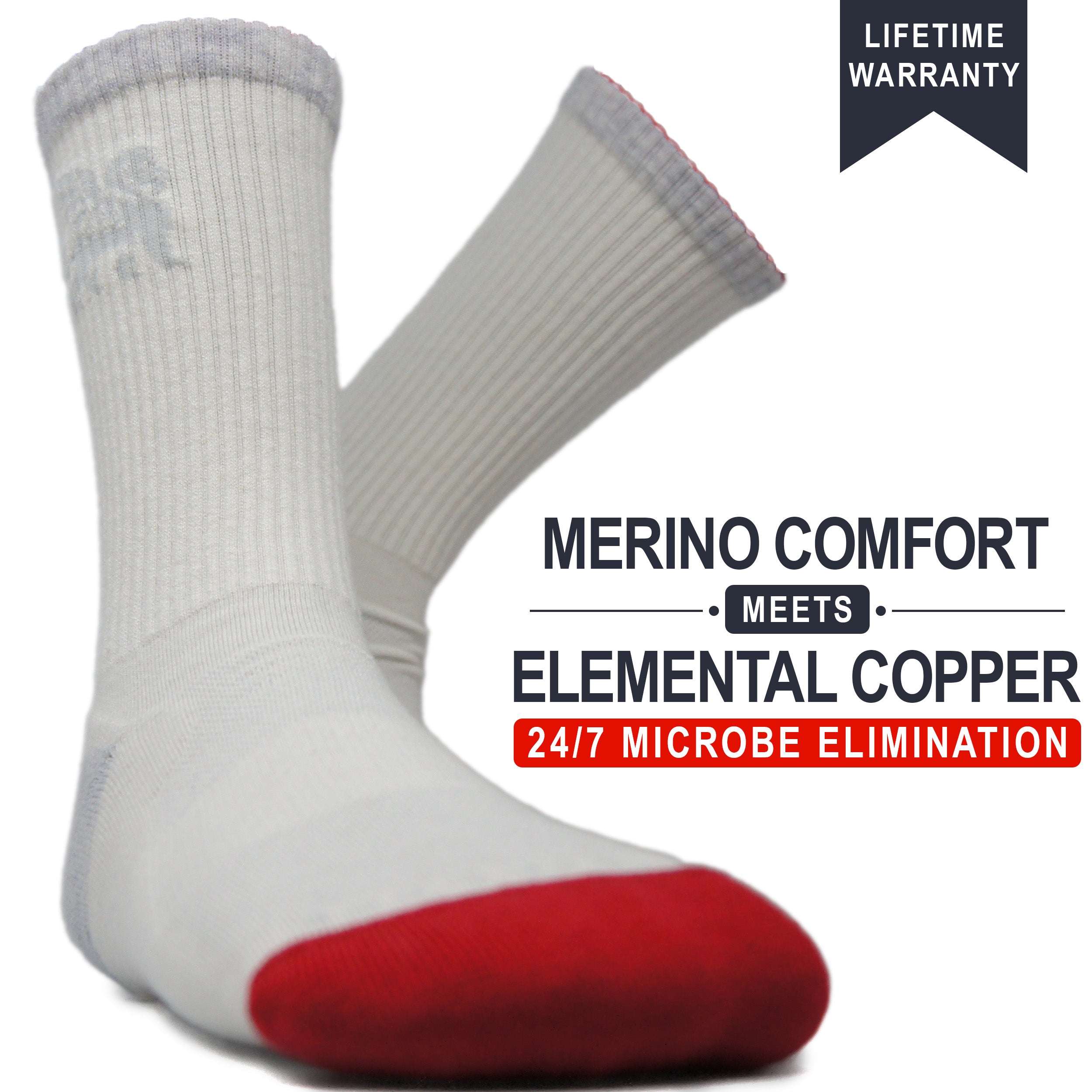 The Mascot (Small) | Copper + Merino Wool Socks for Fresher Feet