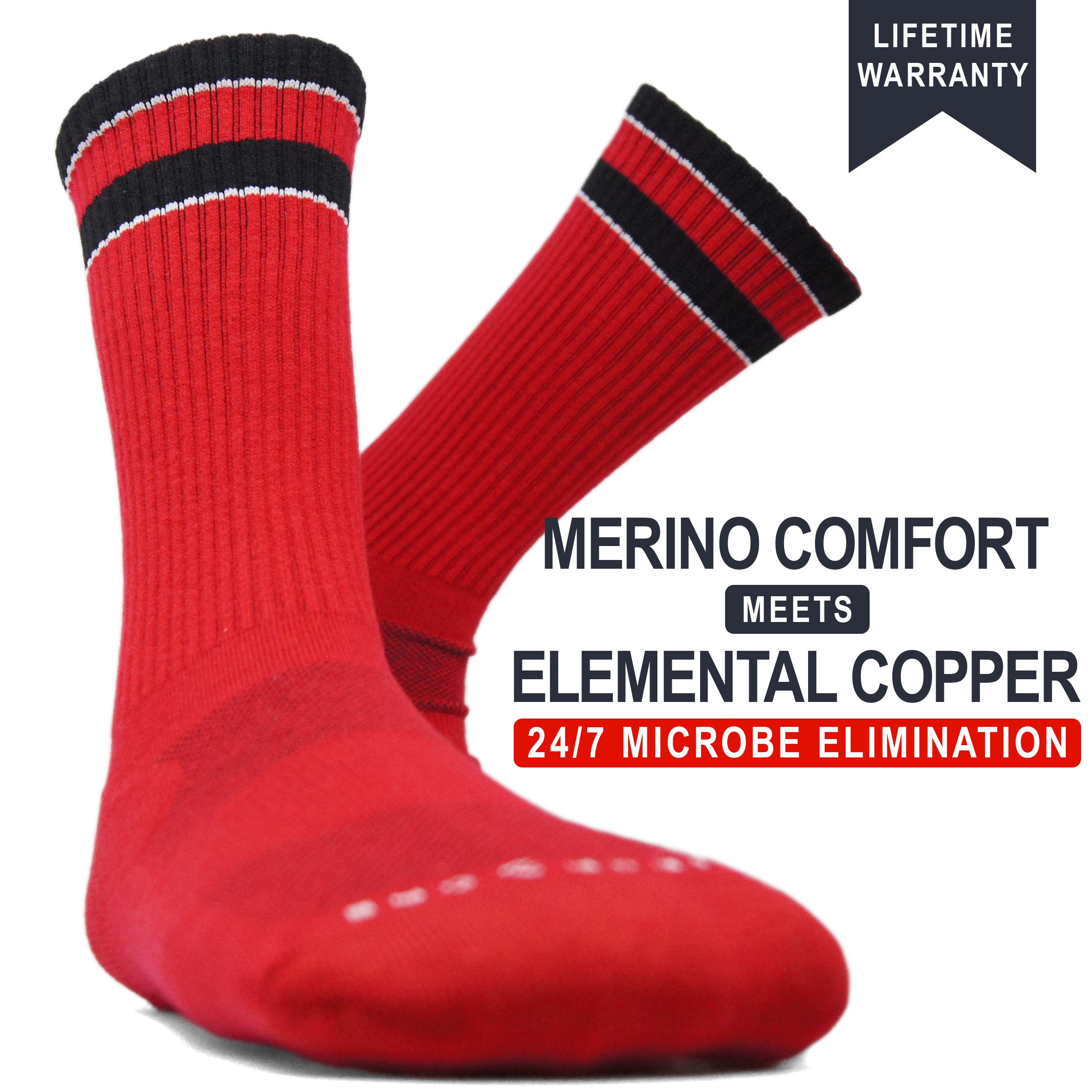 Bleed Red | Copper + Merino Wool for Superior Freshness