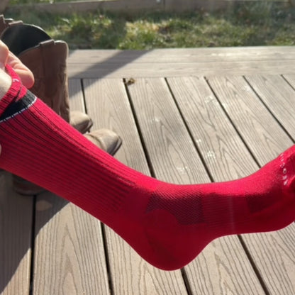 Bleed Red | Copper + Merino Wool Socks for Fresher Feet