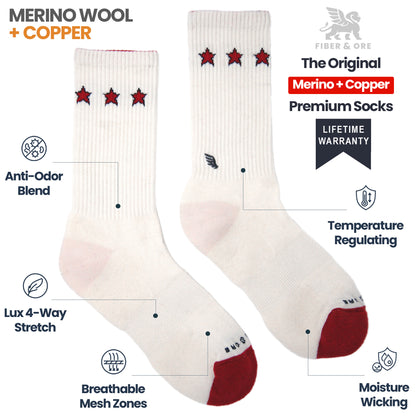 Rock Star | Copper + Merino Wool Socks for Fresher Feet