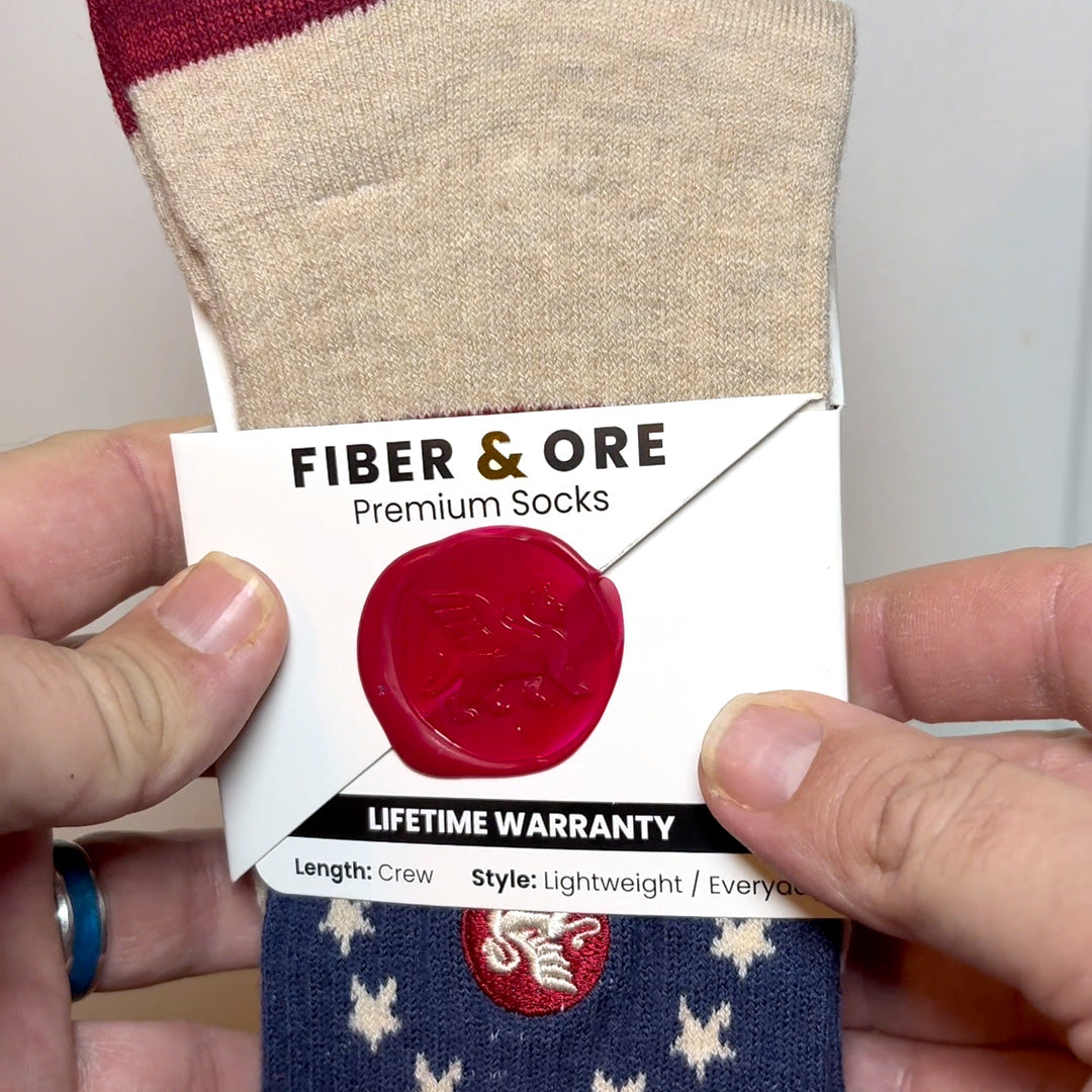 Stars &amp; Stripes | Copper + Merino Wool Socks for Fresher Feet