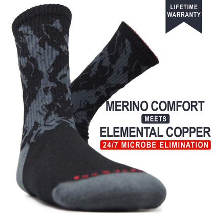 Stealth Camo | Copper + Merino Wool for Superior Freshness