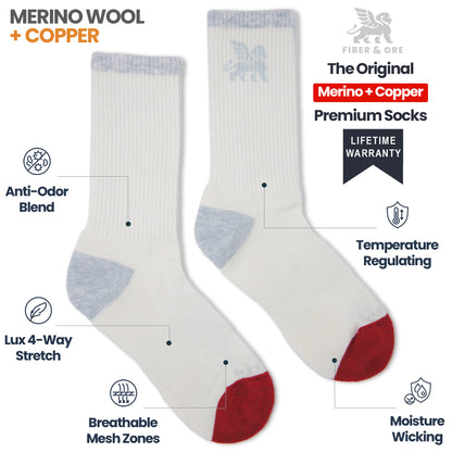 The Mascot | Copper + Merino Wool Socks for Fresher Feet