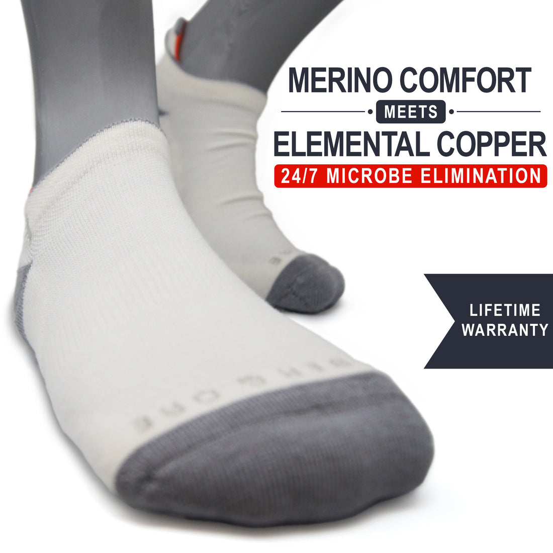 White Ibis | Copper + Merino Wool Socks for Fresher Feet