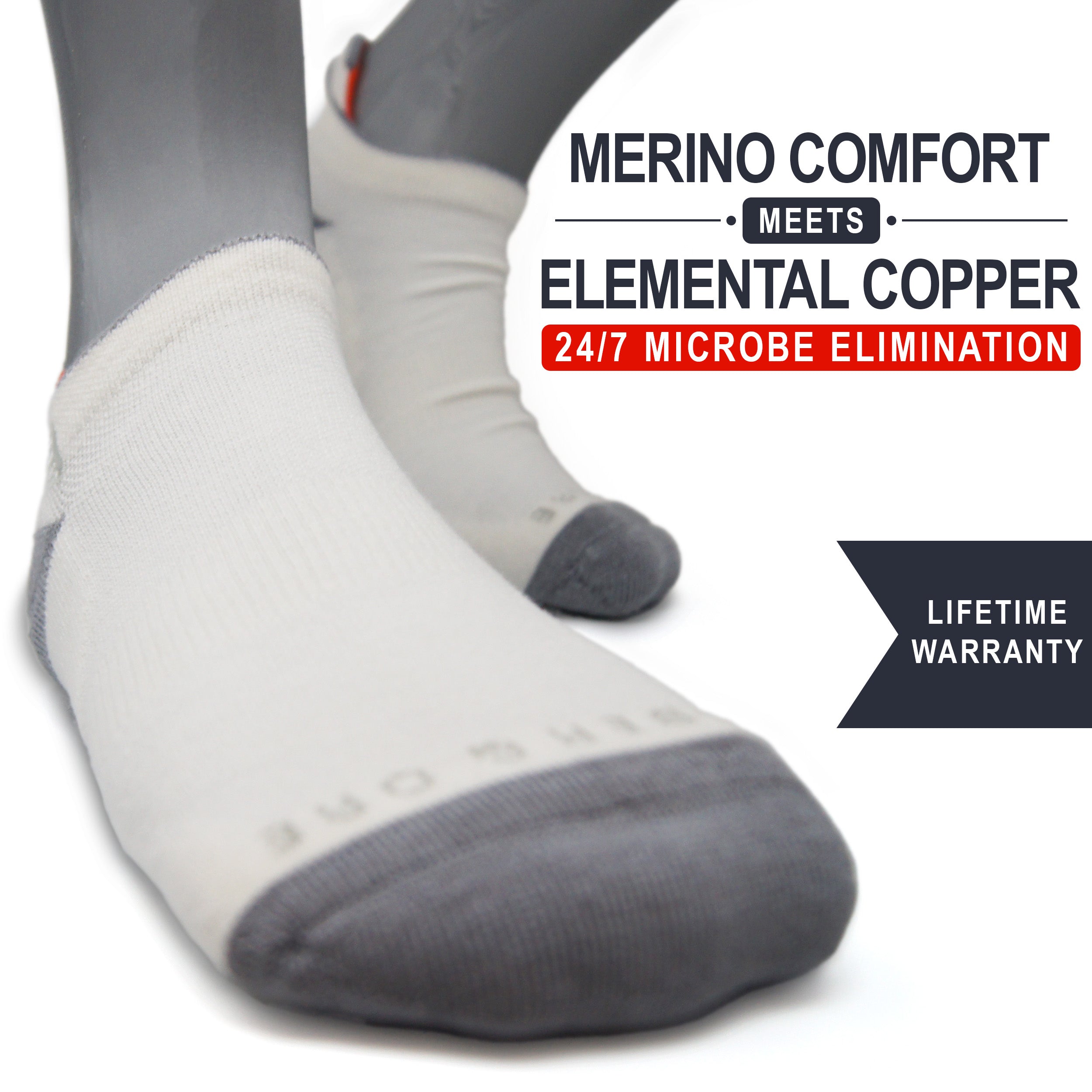 White Ibis | Copper + Merino Wool Socks for Fresher Feet