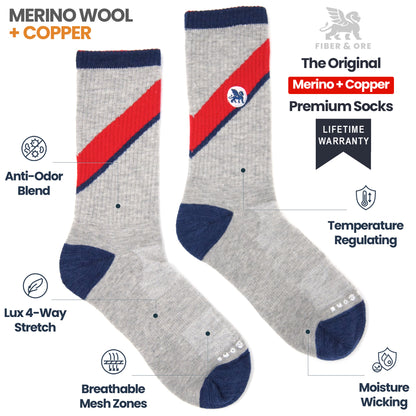 Yacht Club | Copper + Merino Wool Socks for Fresher Feet
