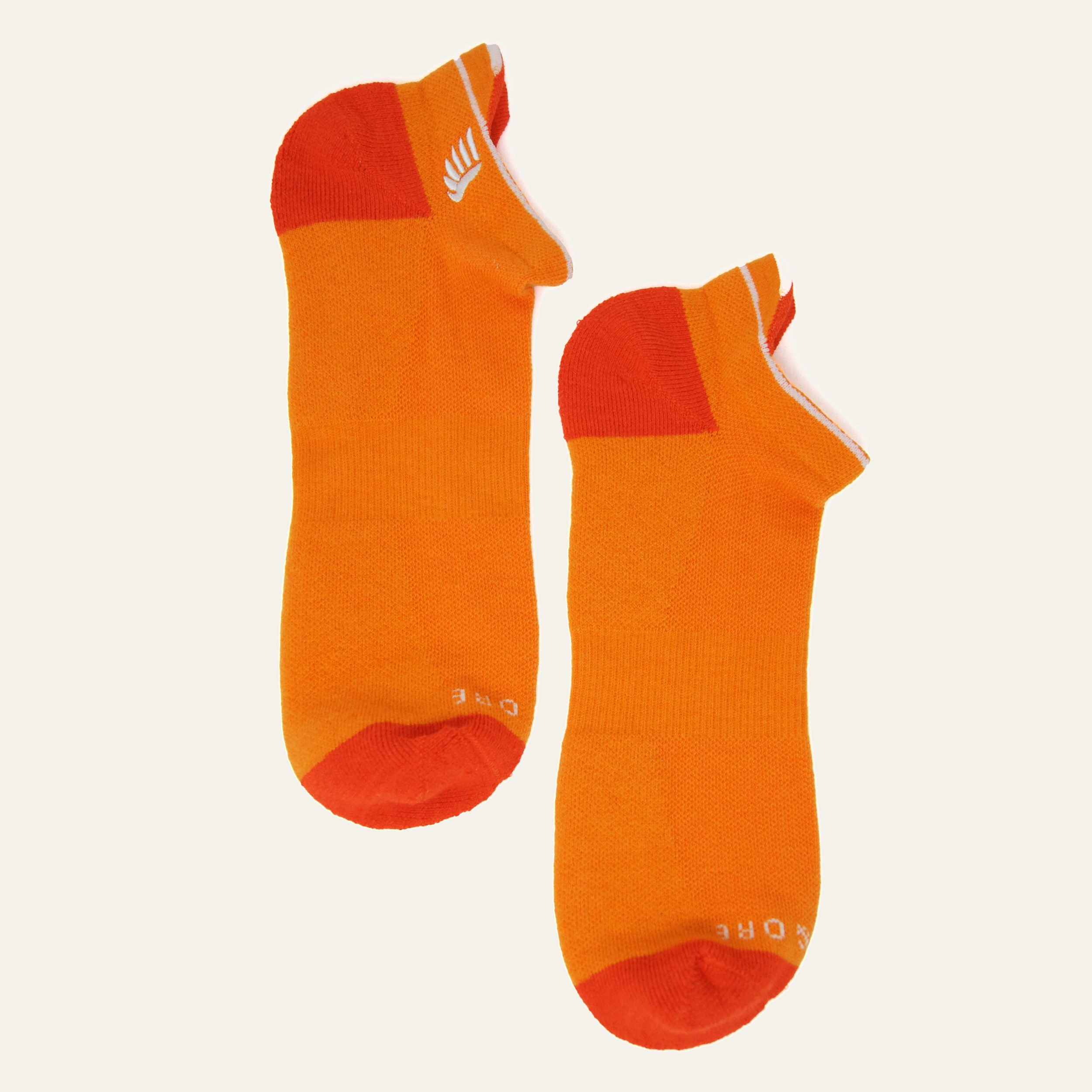Orange Kingfisher ankle socks
