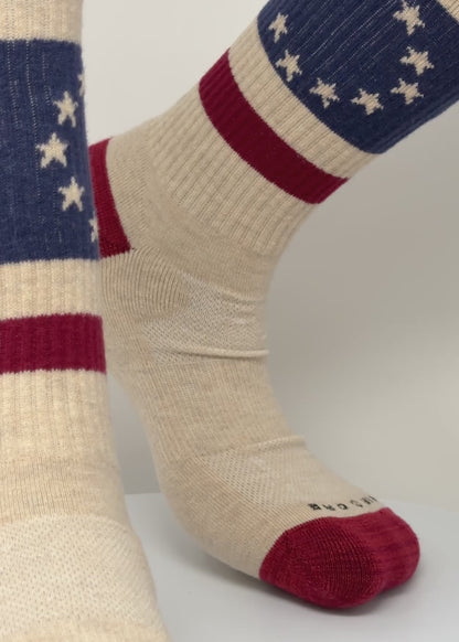 Stars &amp; Stripes | Copper + Merino Wool for Superior Freshness
